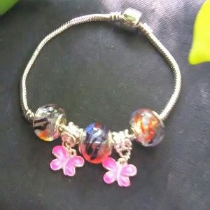 Serpentine charm bracelet